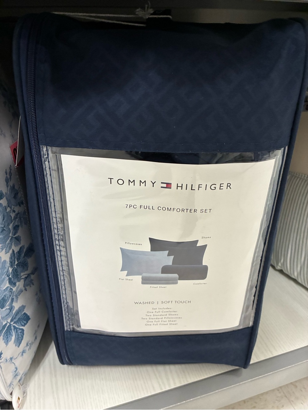 Tommy Hilfiger Navy 7-Piece Comforter Set in Deep Blue